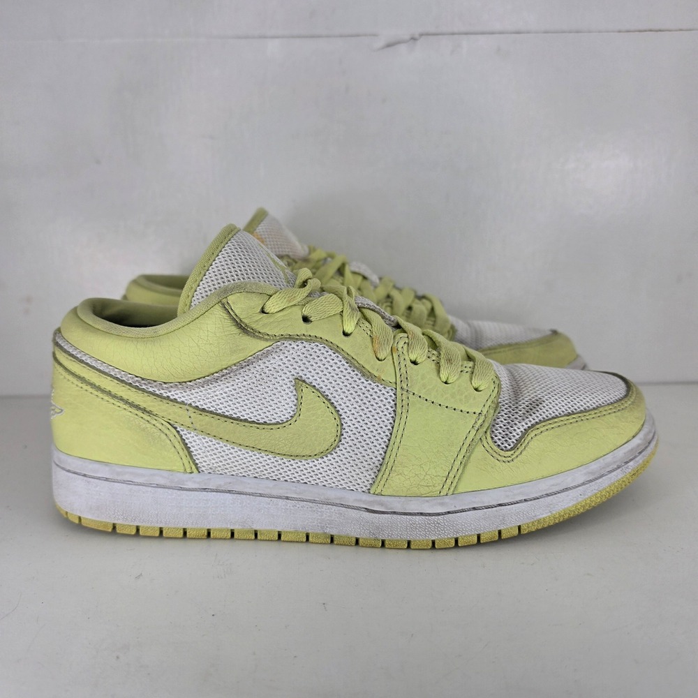 Nike Air Jordan 1 Low SE Womens Sneakers sz 9 Limelight Summit White DH9619103